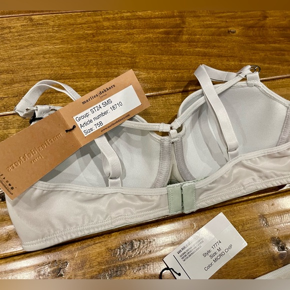 Marlies Dekkers bra 34B (75B) silver bra and panty set discounted - Picture 11 of 12